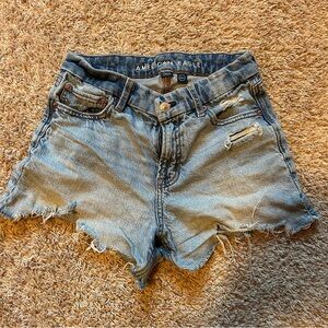 american eagle curvy denim shorts